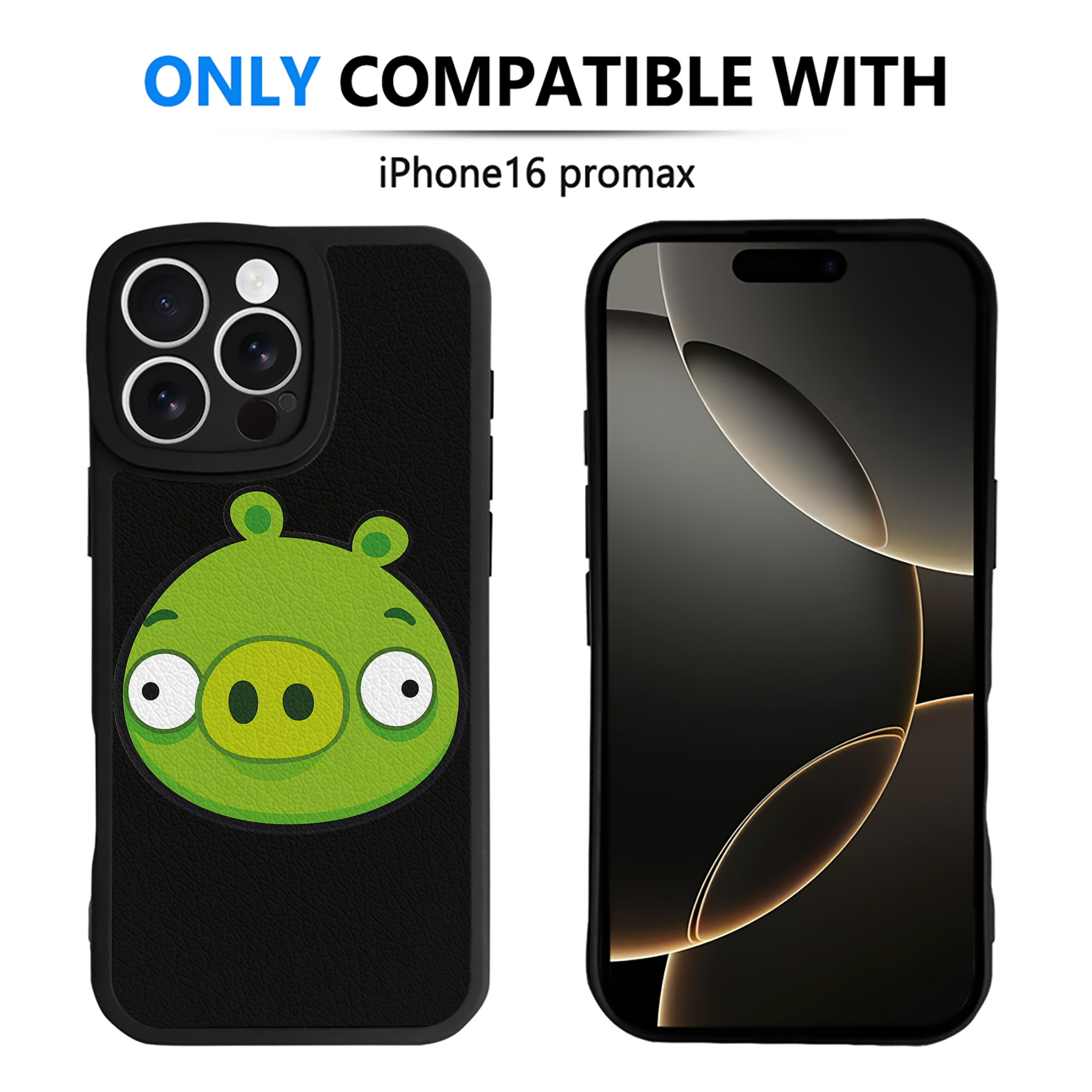 （画像用） Angry Birds アングリーバード 【iPhone 16シリーズ対応】シリコンスマホケース（レザー調） 材質：シリコン